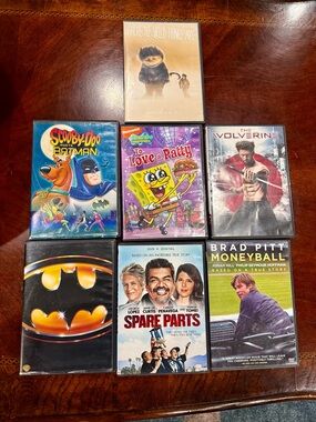 Assorted DVD Movie Lot with Colorful Covers